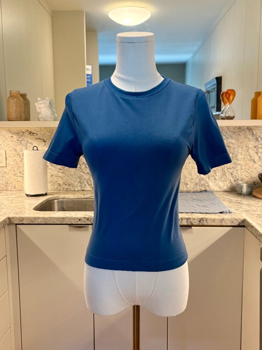 a new day Blue Short Sleeve Crewneck Tee